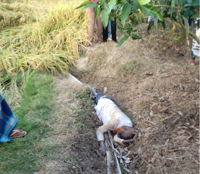 গোমস্তাপুরে অজ্ঞাত পরিচয় ব্যাক্তির মরদেহ উদ্ধার